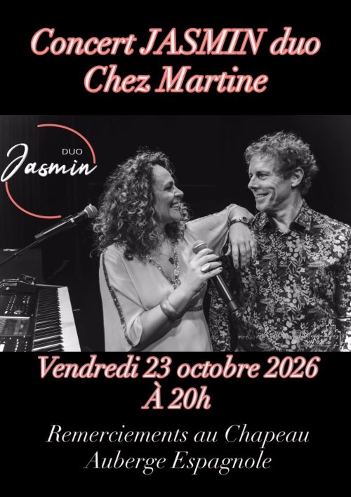 Affiche concert Chez Martine le 23 10 2026